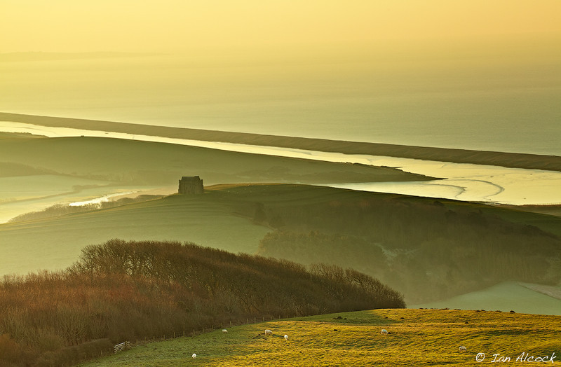 Early Morning on Wear Hill, Abbotsbury - Dorset Landscapes