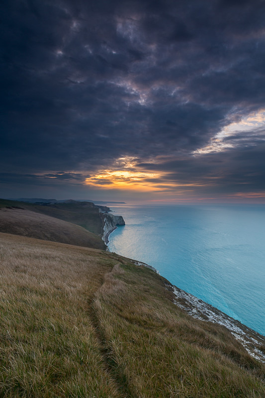 View towards Bats Head from White Nothe, Dorset - Dorset Seascapes