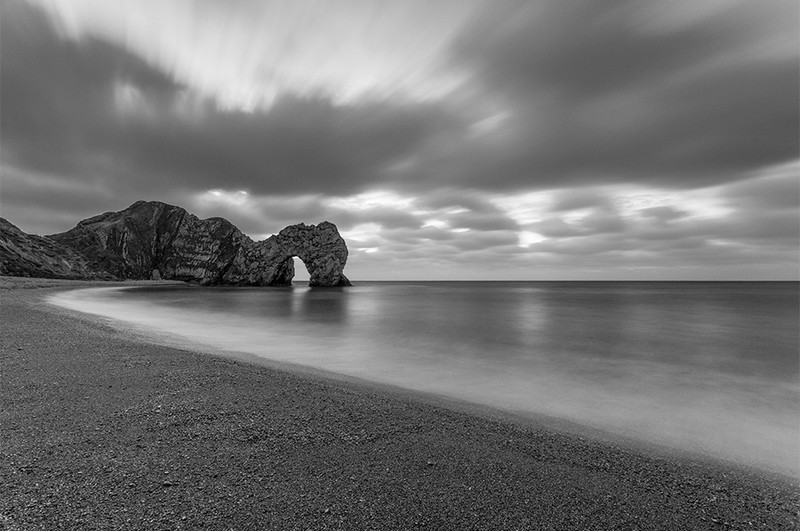 Durdle Door Monochrome - Black & White Scenic