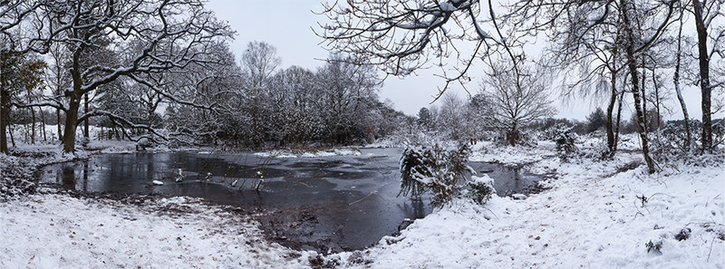 Puddletown Snow Panorama, Dorset - January 2013 - Panoramas