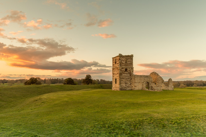 Knowlton Church Golden Hour, Dorset - Dorset Landscapes