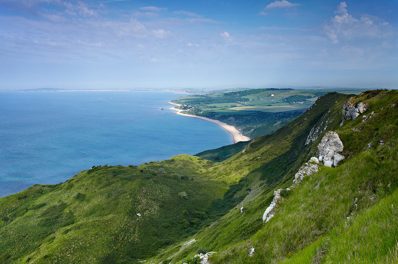 View across Ringstead Bay from White Nothe, Dorset - Dorset Seascapes
