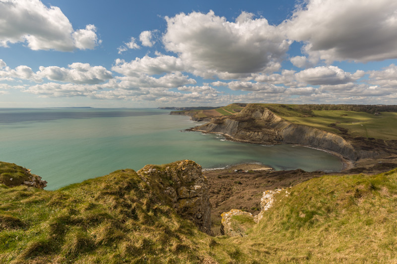 View towards Chapman's Pool near Emmetts Hill, St Aldhelm's Head - Dorset Seascapes