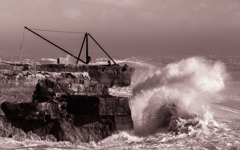 Another stormy day at the Bill Portland, Dorset - Dorset Seascapes