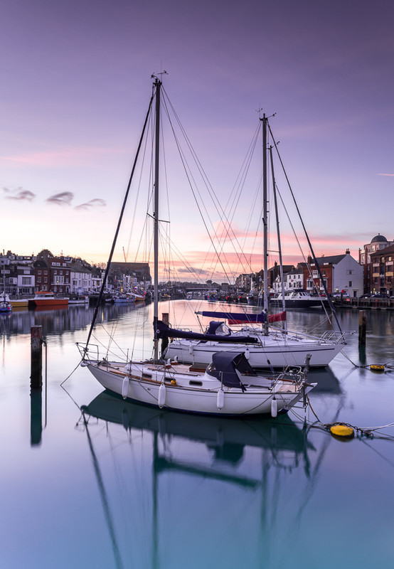 Sunset at Weymouth Harbour - Dorset Seascapes