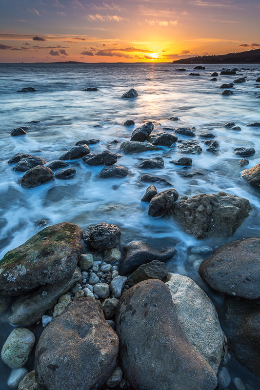Ringstead Bay Sunset, Dorset - Dorset Seascapes