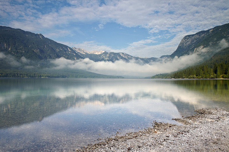 Early Morning at Lake Bohinj 2 - European Scenes