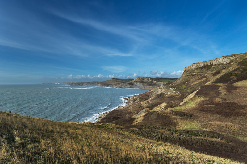 View West from St. Aldhelm's Head, Dorset - Dorset Seascapes