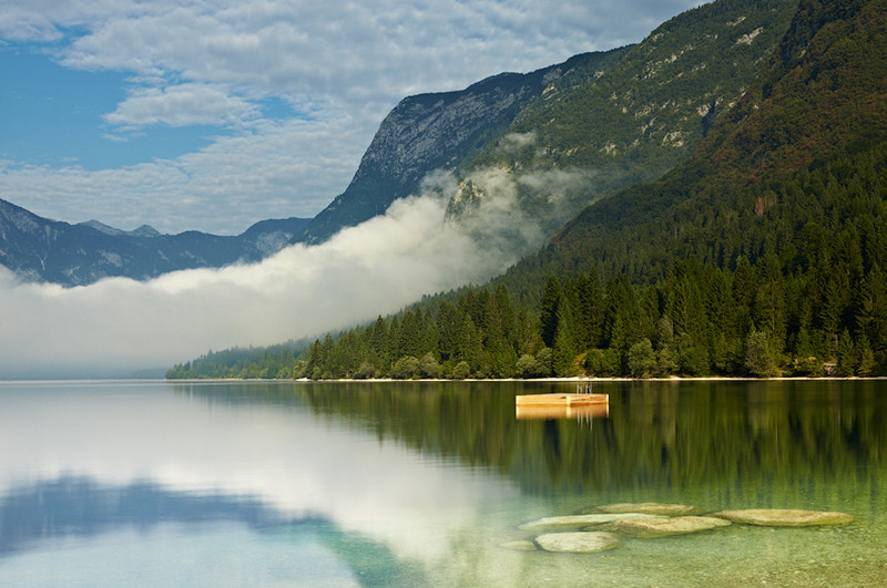 Early Morning at Lake Bohinj - European Scenes