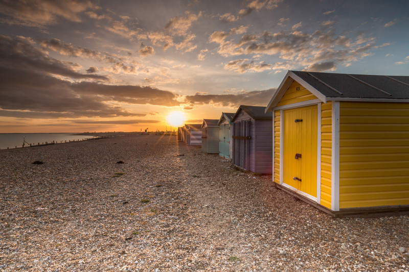 West Beach Sunset, Hayling Island - Hayling Island Area