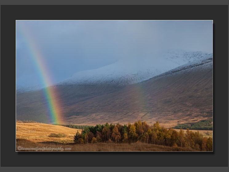 Rainbow over Rannoch Moor - Landscape