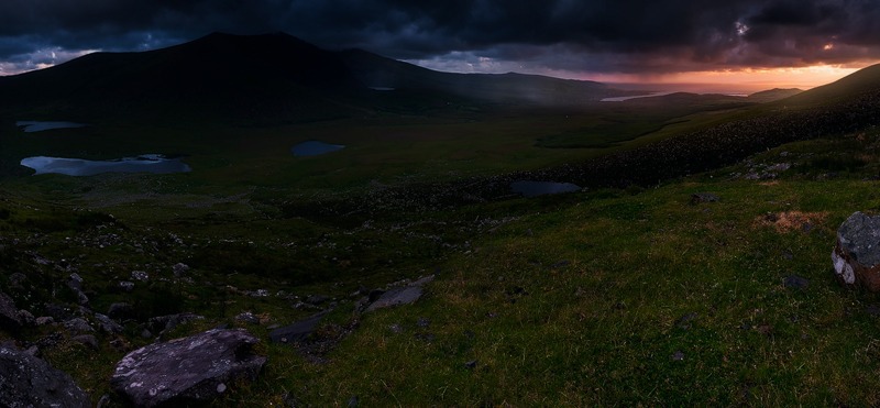 Conor Pass Sunrise - Panorama