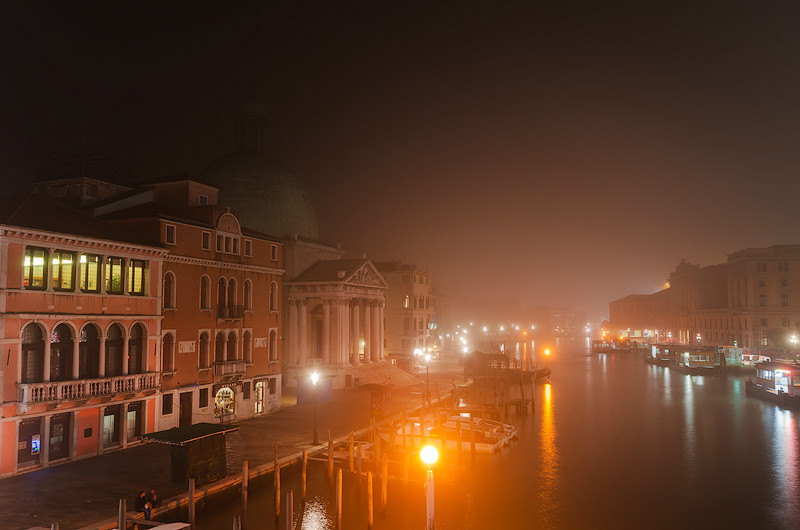 Night On The Canal - Venice