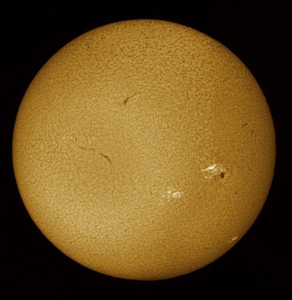 Sun and giant sunspot 2665 - The Sun, the Moon, and the Stars!