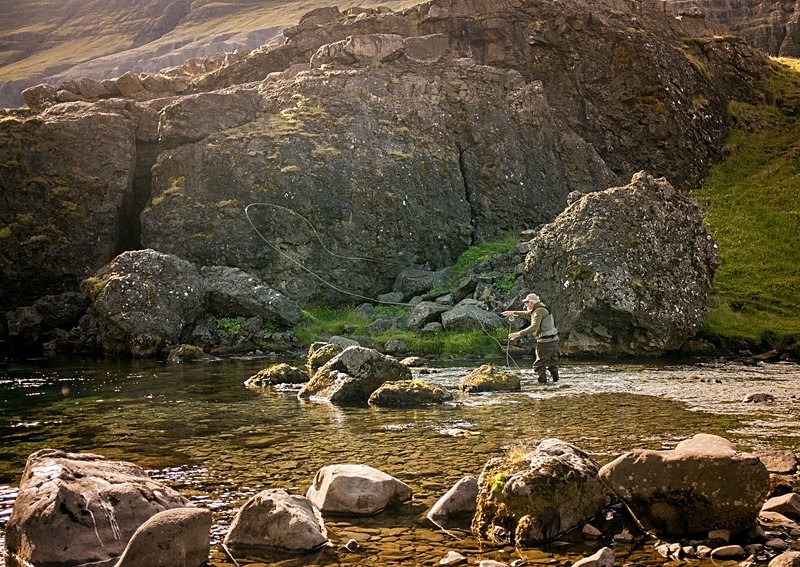  - Fishing in Iceland's Laxa I kjos River. September 2020.