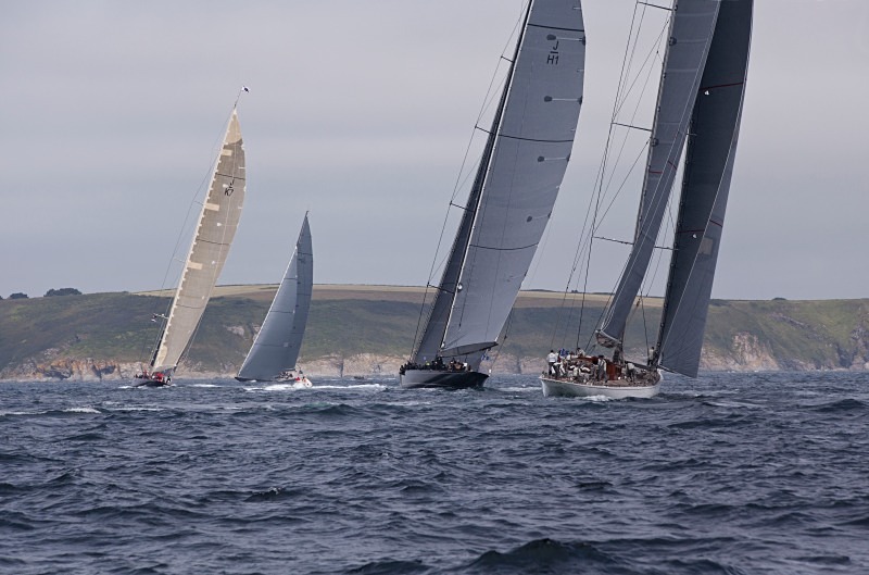 J Class yachts off the Roseland Peninsula