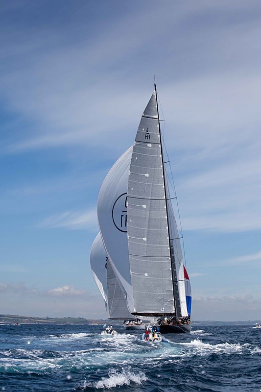 J Class, Falmouth Bay - J Class Yachts Racing at Falmouth