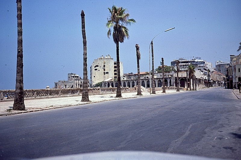 The Beirut Corniche -- Lebanon Civil War 1977 - Snaps from a life ill-spent