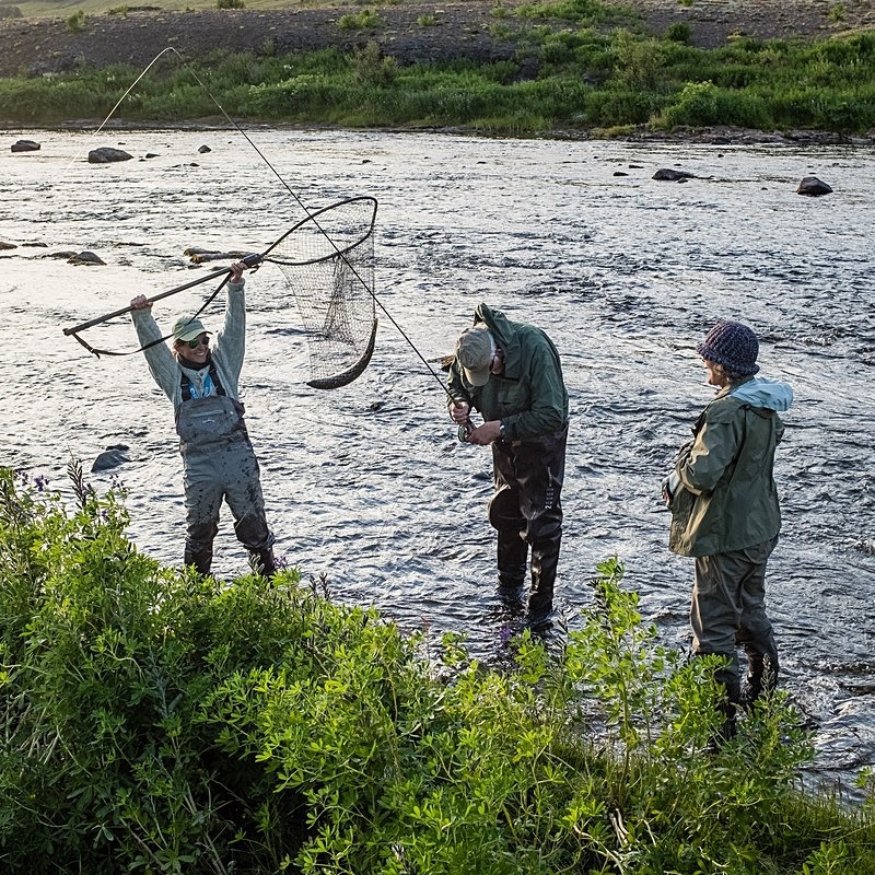  - Fishing in Iceland's Laxa I kjos River. September 2020.