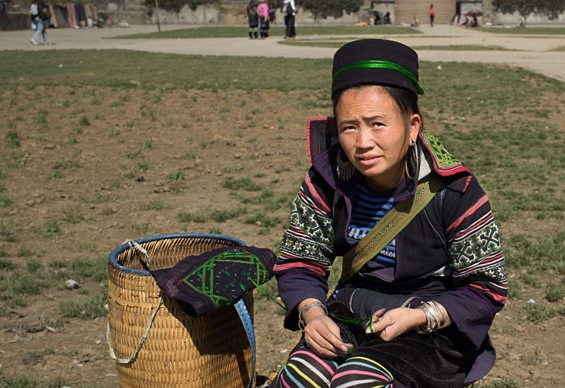 Black Hmong lady, Sapa - Vietnam January 2013