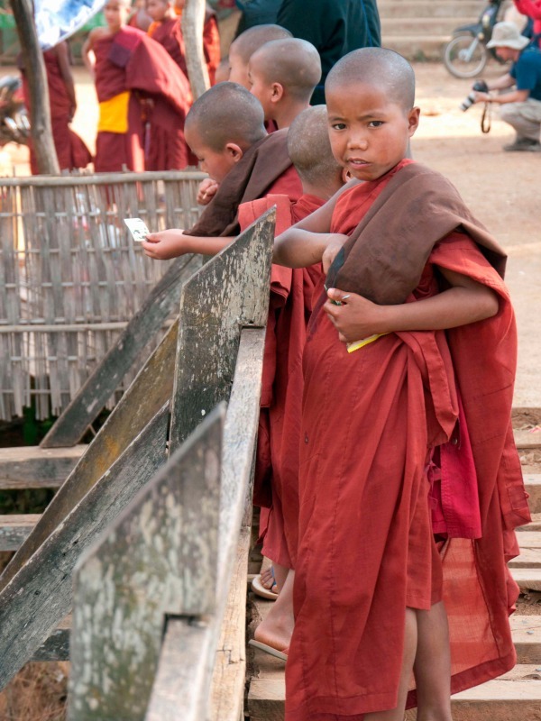 Young monks in Burma