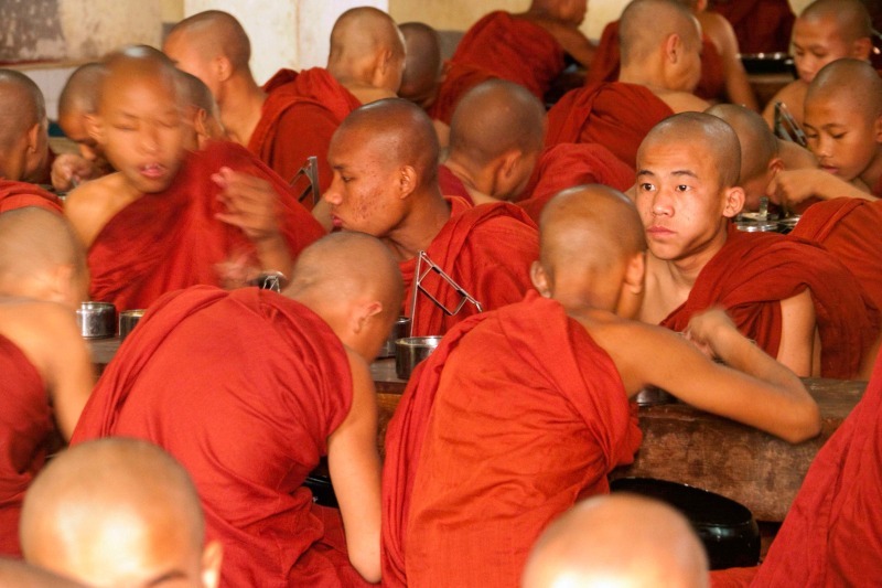 Novice monks Rangoon