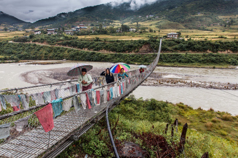 Bridge overt the Punakha River