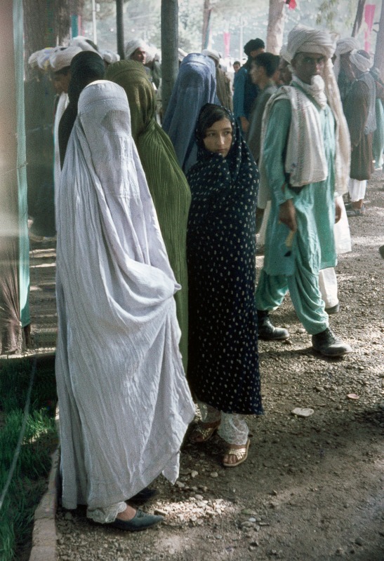 Afghan women in chadari