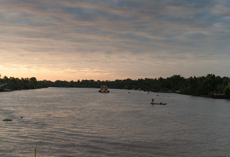 The Mekong at dawn - Vietnam January 2013