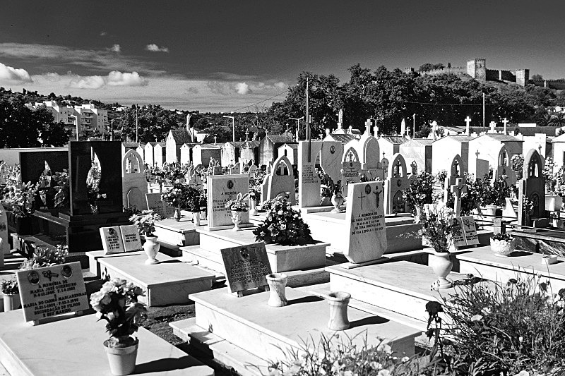 Silves Cemetery - Black and White