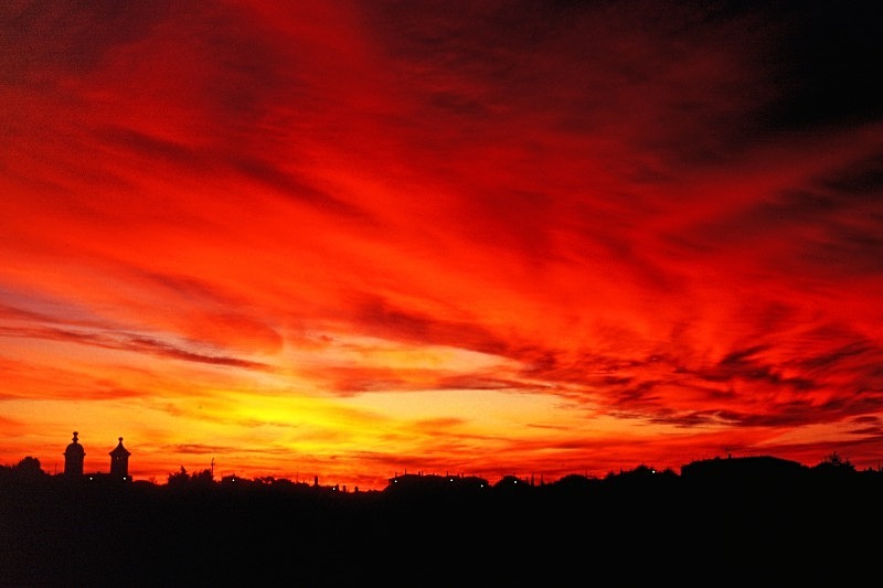 Fiery Sunset - Dawn and Dusk