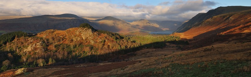 Latterbarrow in Wasdale Panorama - Rivers and Valleys