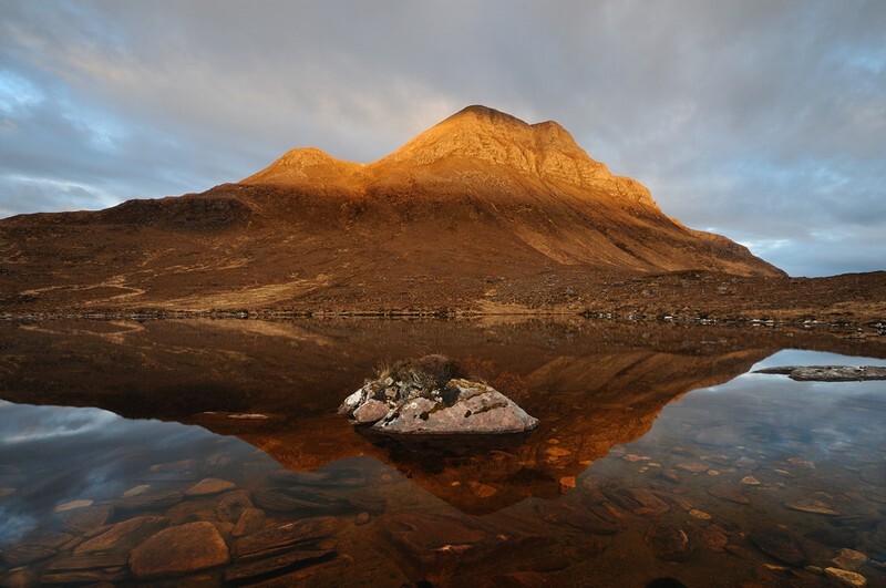 Cul Beag over Lochan Fhionnlaidh - Assynt & the North