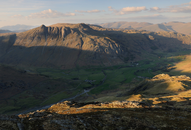 Langdale Valley Panorama - Rivers and Valleys