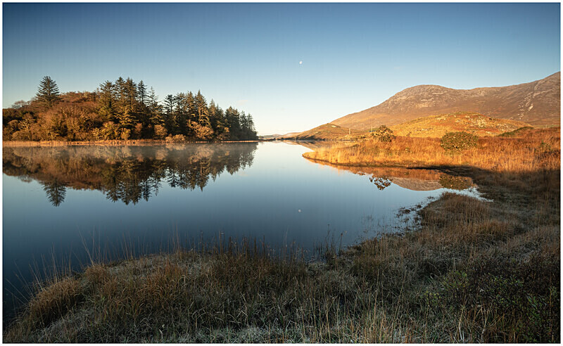 Waning Moon at Ballynahinch Lake, Connemara, Co Galway - 12 Recent Images