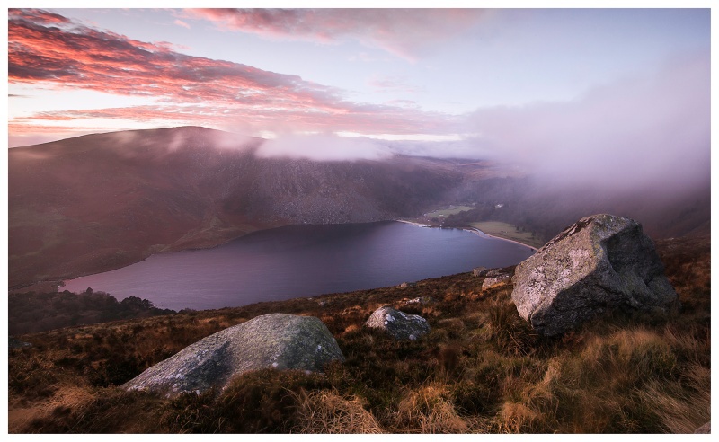 Winter Sunset, Lough Tay, Co Wicklow - Leinster's Wild Landscape