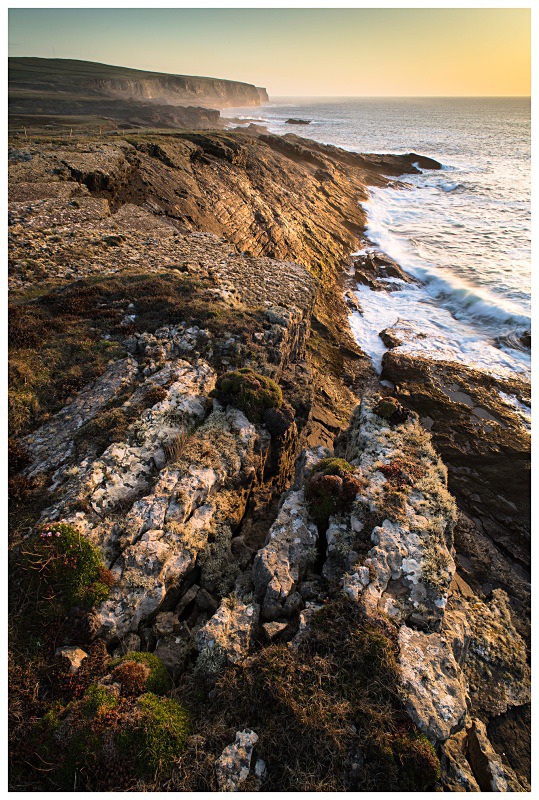 Evening Light on the Cliffs, Loop head, Co Clare - Munster's Wild Landscape