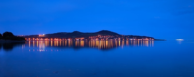 The Night Ferry Passes Howth Head, Dublin - Dublin's Wild Landscape
