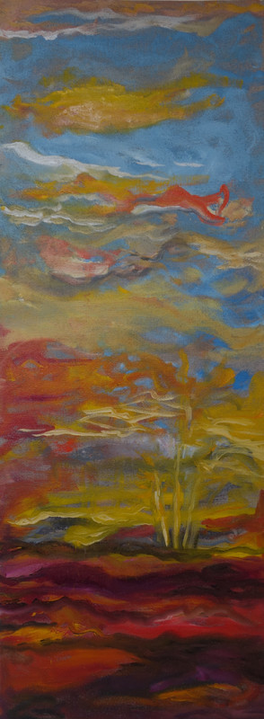Sjøplanter 80x30 - Oilpaintings