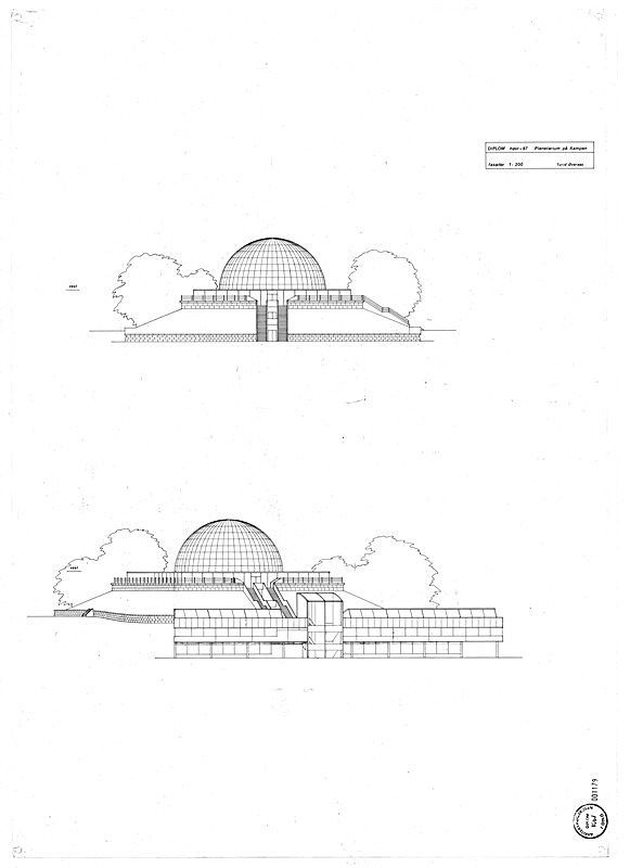 Planetarium elevations - Planetarium på Kampen