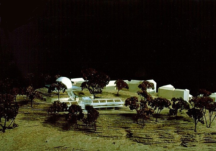 Planetarium model from south - Planetarium på Kampen