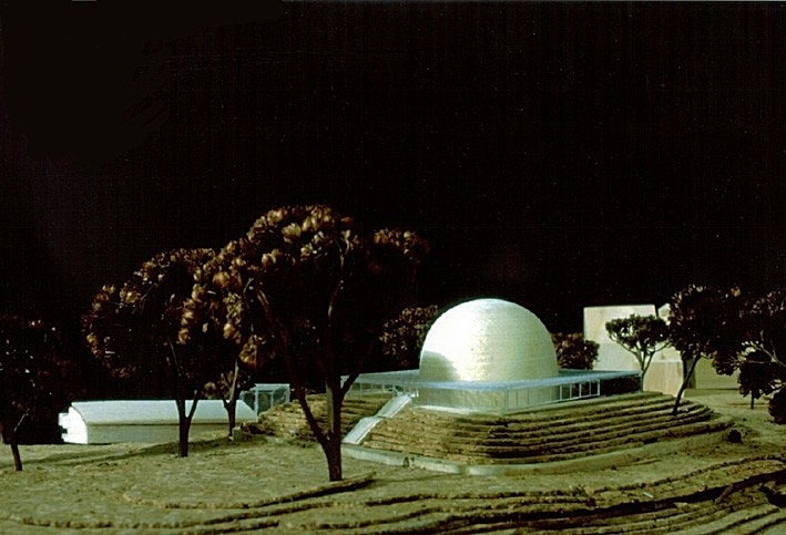 Planetarium model from north - Planetarium på Kampen