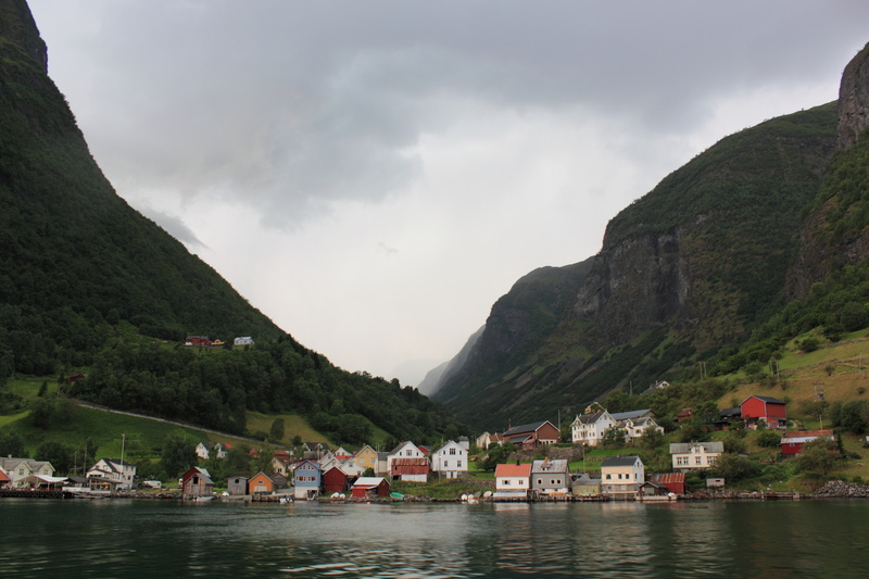Norwegian village - Fjordlandscape & houses, Norway