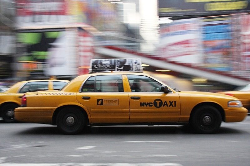 Times Square Taxi - New York Landscapes