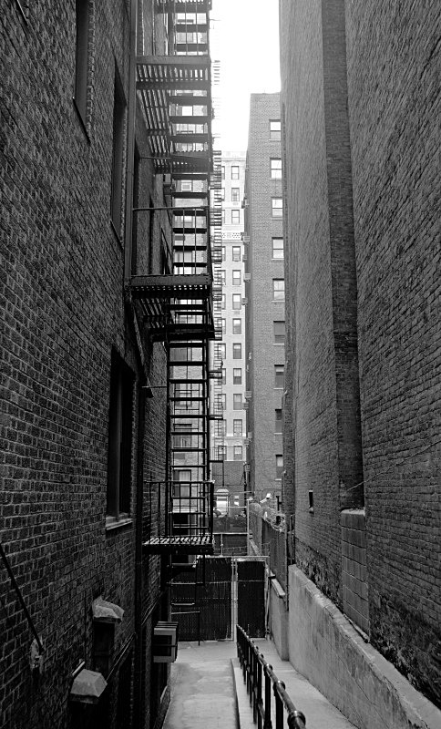 West Side Manhattan Alley - New York Landscapes