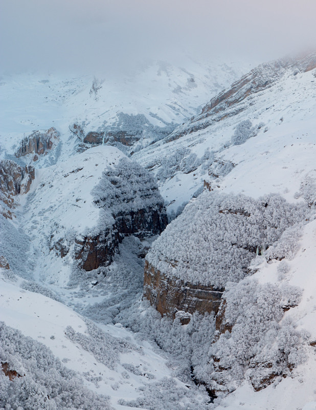 Winter landscape photography at Shahdag