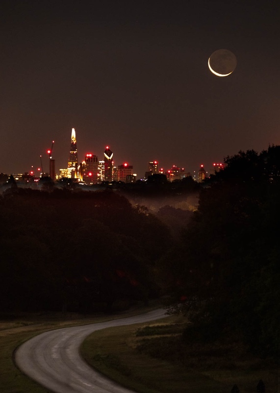 Shard Moonrise - England