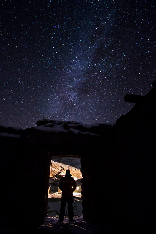 Azerbaijan winter mountain astrophotography