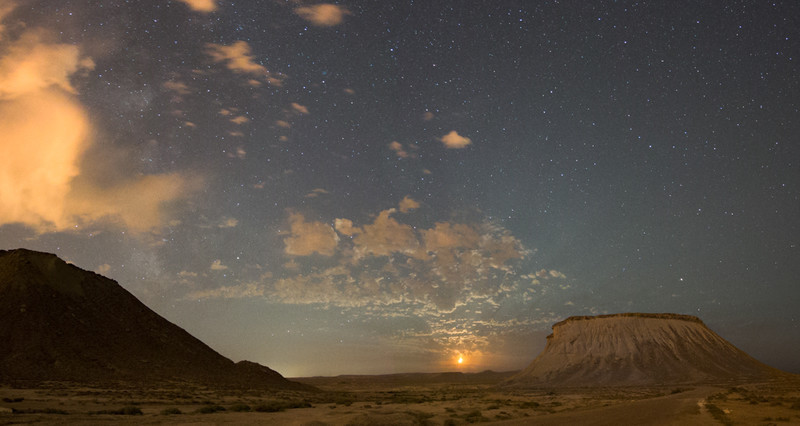 Moonbeams in the desert - Azerbaijan