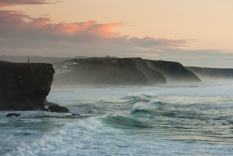 Contemplation at praia de monte clerigo